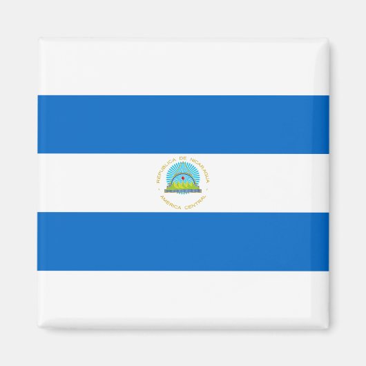 Nicaragua Flag Magneet (Voorkant)