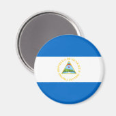 Nicaragua Flag Magnet Magneet (Voorkant / Achterkant)