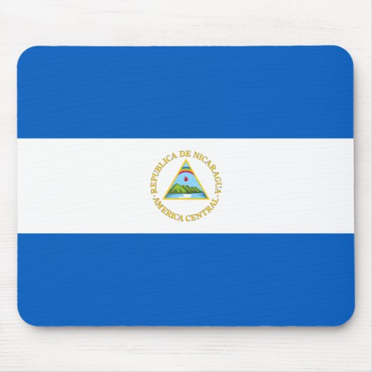 Nicaragua Flag Mousepad Muismat (Voorkant)