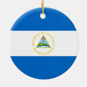 Nicaragua Flag Ornament (Achterkant)