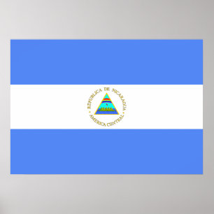 Nicaragua Flag Poster