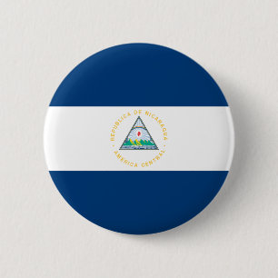 Nicaragua Flag Ronde Button 5,7 Cm
