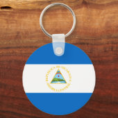 Nicaragua Flag Sleutelhanger (Voorkant)