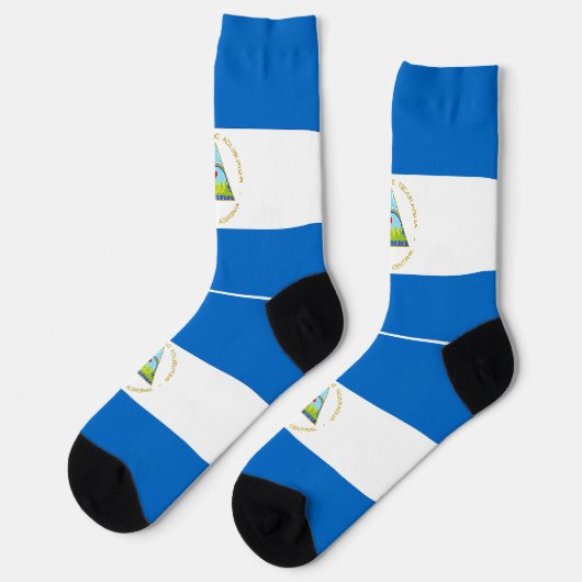 Nicaragua Flag Sokken (Links)