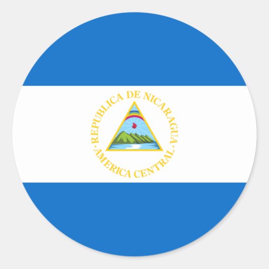 Nicaragua Flag Sticker (Voorkant)