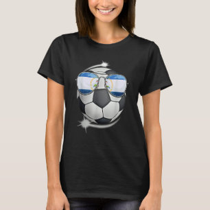 Nicaragua Football Fan Sunglass Soccer Nicaraguan T-shirt