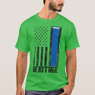 Nicaragua Hispanic Heritage distressed vlag T-shirt