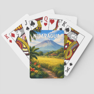 Nicaragua Illustratie Reis Kunst Antiek Pokerkaarten