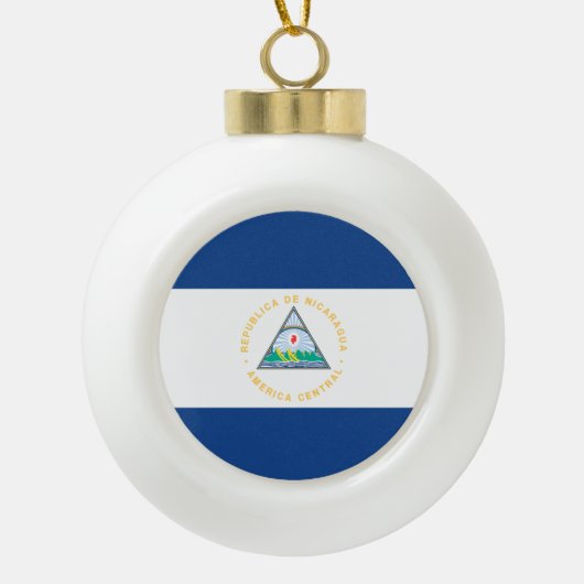 Nicaragua Keramische Bal Ornament (Voorkant)