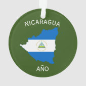 Nicaragua Kerstmis Acrylversiering Ornament (achterkant)