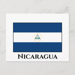 Nicaragua (Nicaraguan) Vlag Briefkaart
