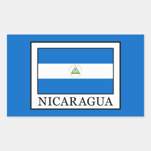 Nicaragua Rechthoekige Sticker