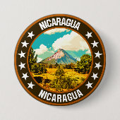 Nicaragua Ronde Button 7,6 Cm (Voorkant)