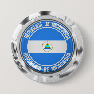 Nicaragua Round Emblem Ronde Button 7,6 Cm