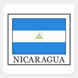 Nicaragua Vierkante Sticker