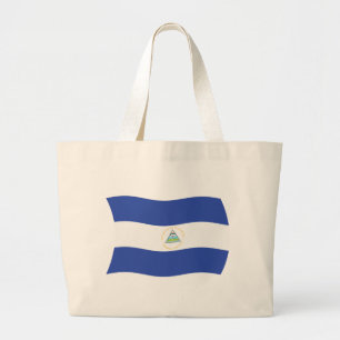 Nicaragua Vlag Boodschappentas Grote Tote Bag