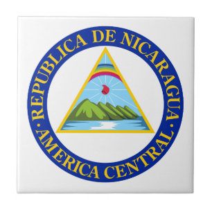NICARAGUA - vlag/embleem/wapen/symbool Tegeltje