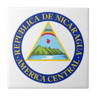 NICARAGUA - vlag/embleem/wapen/symbool Tegeltje