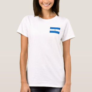 Nicaragua Vlag + Landkaart T-Shirt
