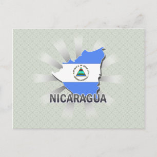Nicaragua - Vlaggenkaart 2.0 Briefkaart