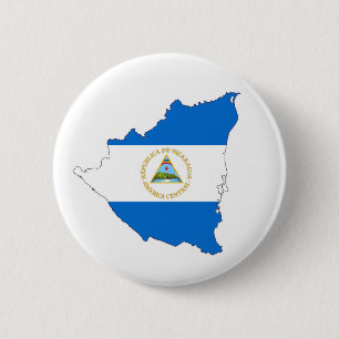 nicaragua : vlaggenkaartsymbool ronde button 5,7 cm