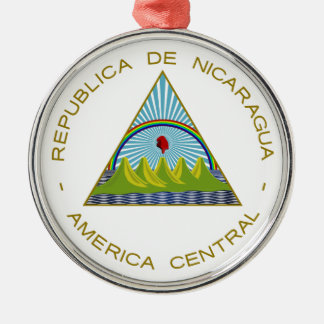 Nicaragua wapenschild metalen ornament