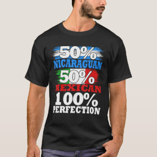 Nicaraguaanse Mexicaanse Pride Mexico Nicaragua La T-shirt
