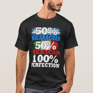 Nicaraguaanse Mexicaanse Pride Mexico Nicaragua La T-shirt
