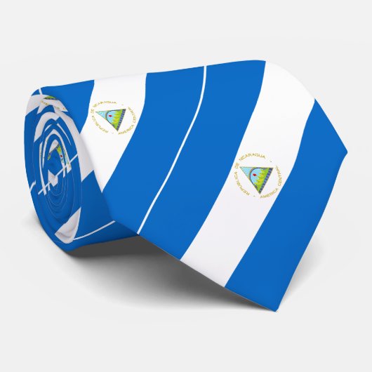 Nicaraguaanse vlag stropdas (Opgerold)