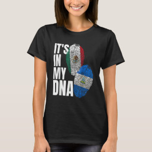 Nicaraguan en Mexicaans erfgoed voor DNA-vlaggen T-shirt