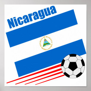 Nicaraguan Soccer Team Poster