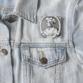 Niccolo Machiavelli, 1724 Vierkante Button 5,1 Cm (In situ)