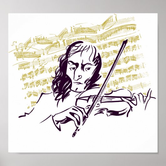 Niccolo Paganini Poster (Voorkant)