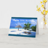 NICE ALS DAG BIJ DE "20e BIRTHDAY" Kaart (Gele Bloem)