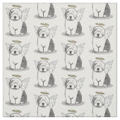 Nice Angel Old English Sheepdog (grijs 1) - Cute Stof (Swatch)