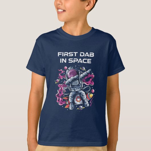 Nice Astronaut Dabbing in Space T-shirt (Voorkant)