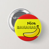 Nice Bananas Ronde Button 5,7 Cm (Voorkant /achterkant)