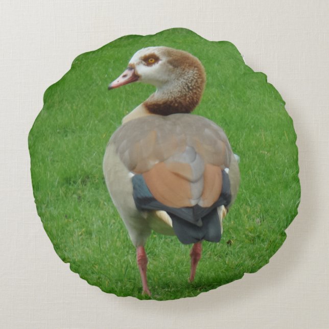 Nice Bird Round Pillow Rond Kussen (Achterkant)