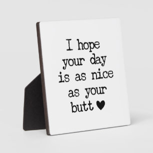 Nice Butt Farmhouse Funny Bathroom Sign Fotoplaat