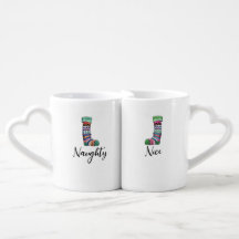 Nice cadeau vilain de tasses de Noël réglé - bas