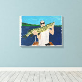 Nice Catch Painted by Mark Elsen Canvas Afdruk (Insitu (Houten vloer))