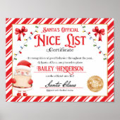 Nice Certificaat Goedgekeurd Sinterklaas Poster (Voorkant)