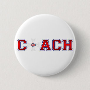 Nice Coach Badminton Insignia Ronde Button 5,7 Cm