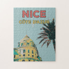 Nice Côte d'Azur Negresco illustratie Frankrijk Legpuzzel