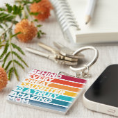 Nice Design Expression Text voor Moederdag Sleutelhanger (Voorkant Rechts)