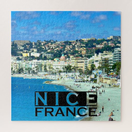 Nice France Carré Puzzle (Vertical)