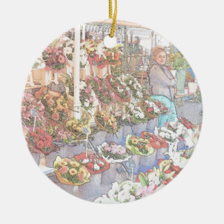 Nice France Farmers Market Keramisch Ornament