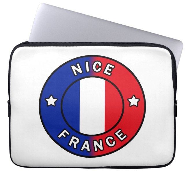 Nice France Laptop Sleeve (Voorkant)