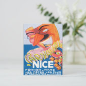  Nice France Mars Briefkaart (Staand voorkant)