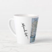 Nice France Peinture sur Latte Mug 12 oz (Angle gauche)
